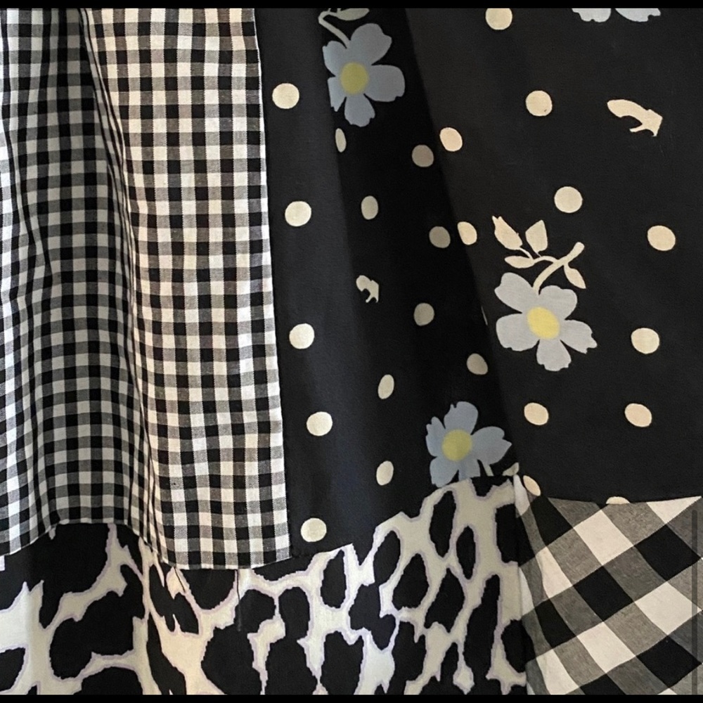 Sandy Liang Patchwork Patchwork Tie Shoulder Dress - Picture 3 of 5